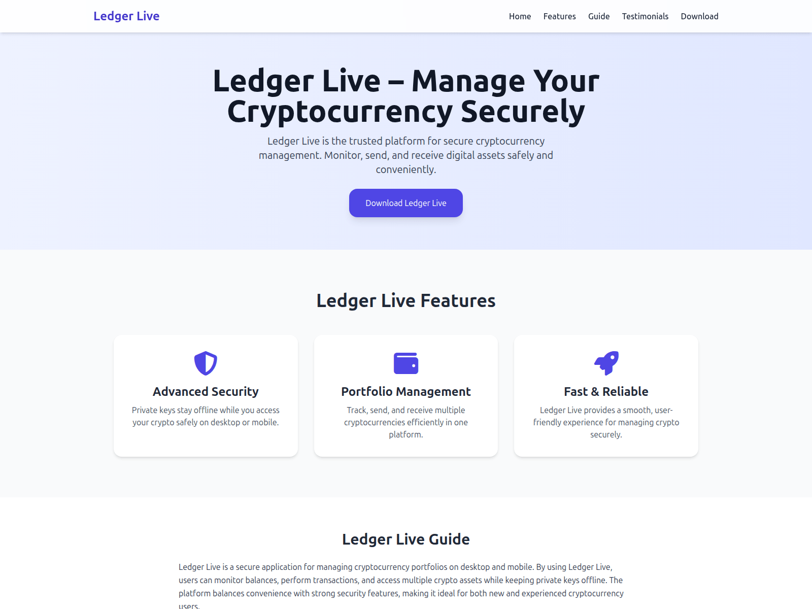 Screenshot of ledger-livee-co.pages.dev