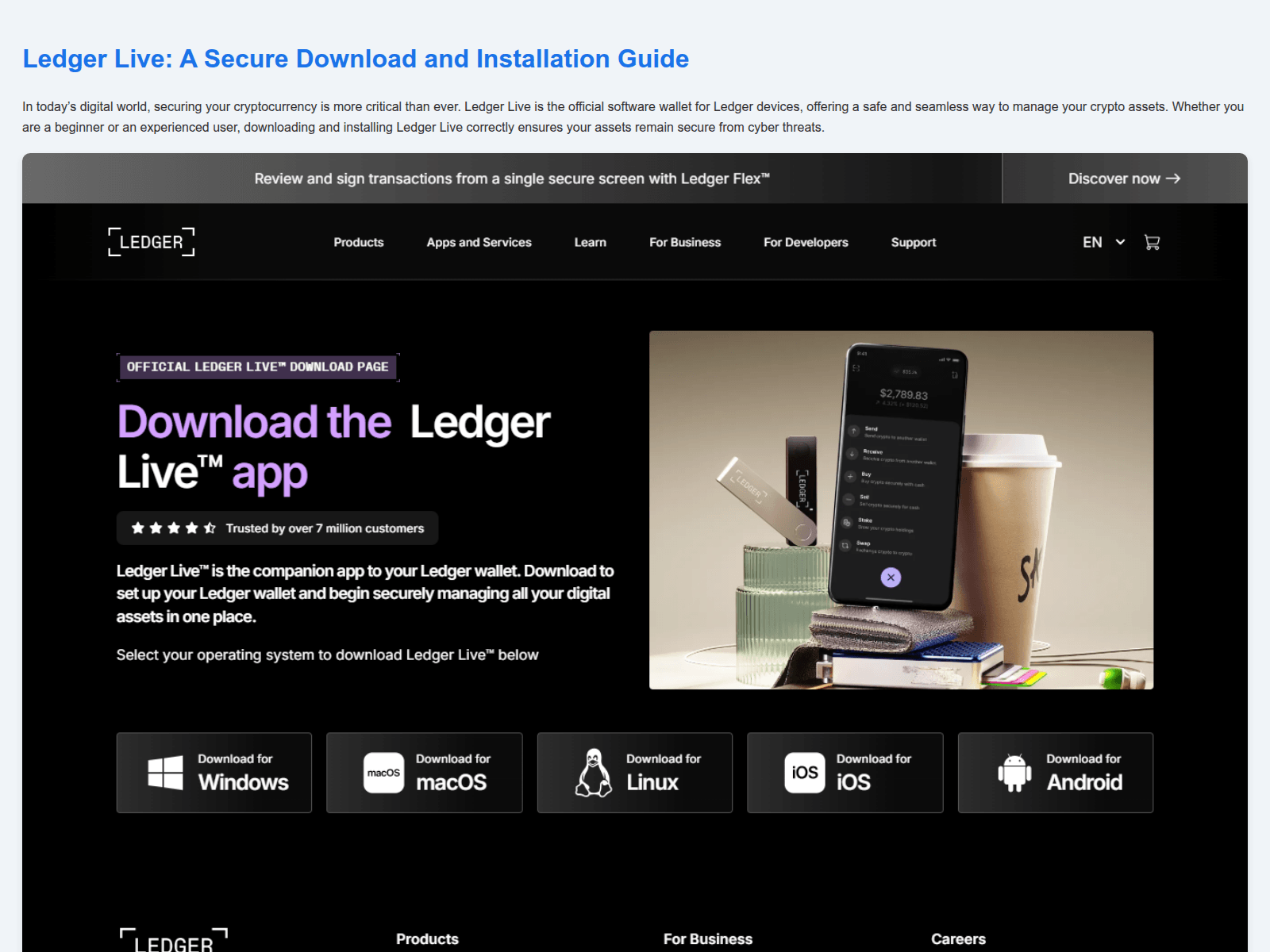 Screenshot of strt-ledger-live-en-web.pages.dev