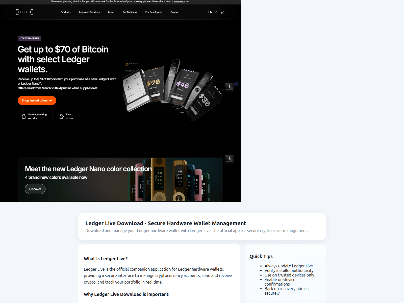 Screenshot of en-ledgr-uslive.pages.dev