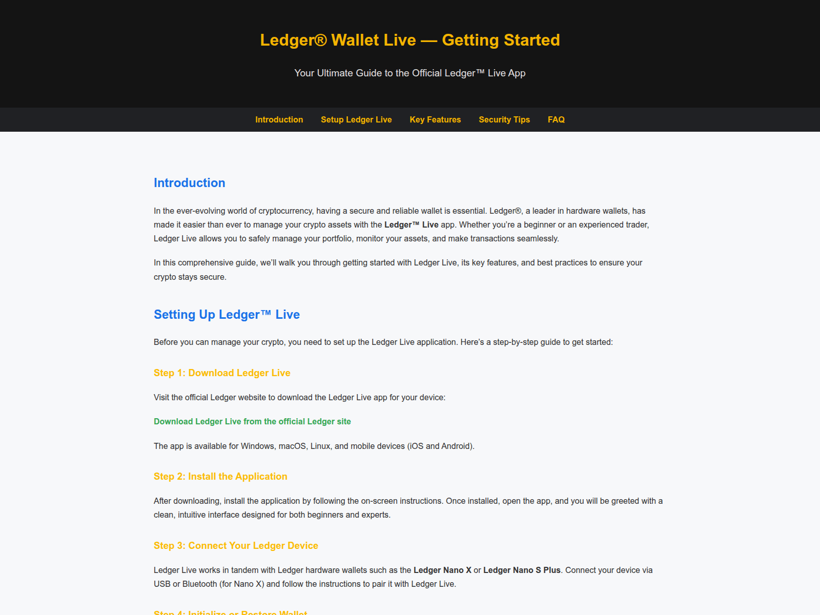 Screenshot of ledger-lonedm.pages.dev