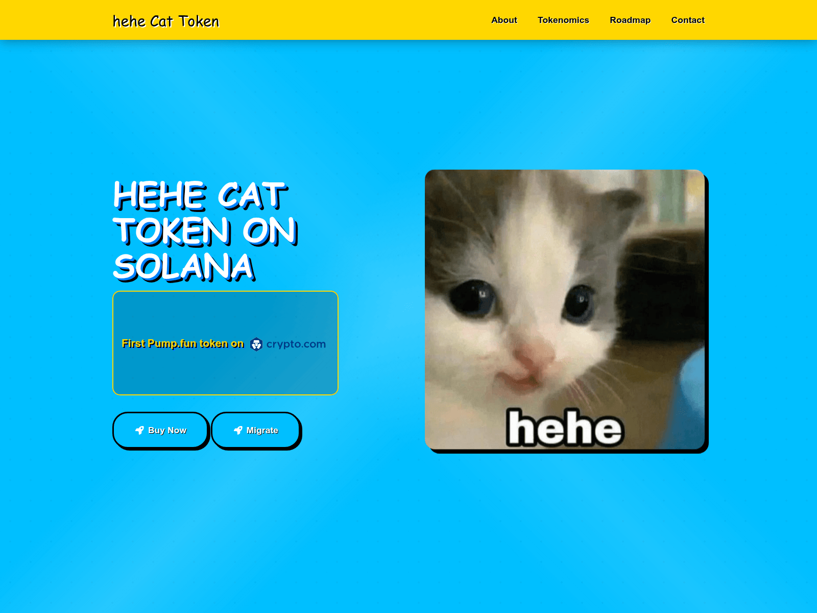Screenshot of hehecatmigrate.world