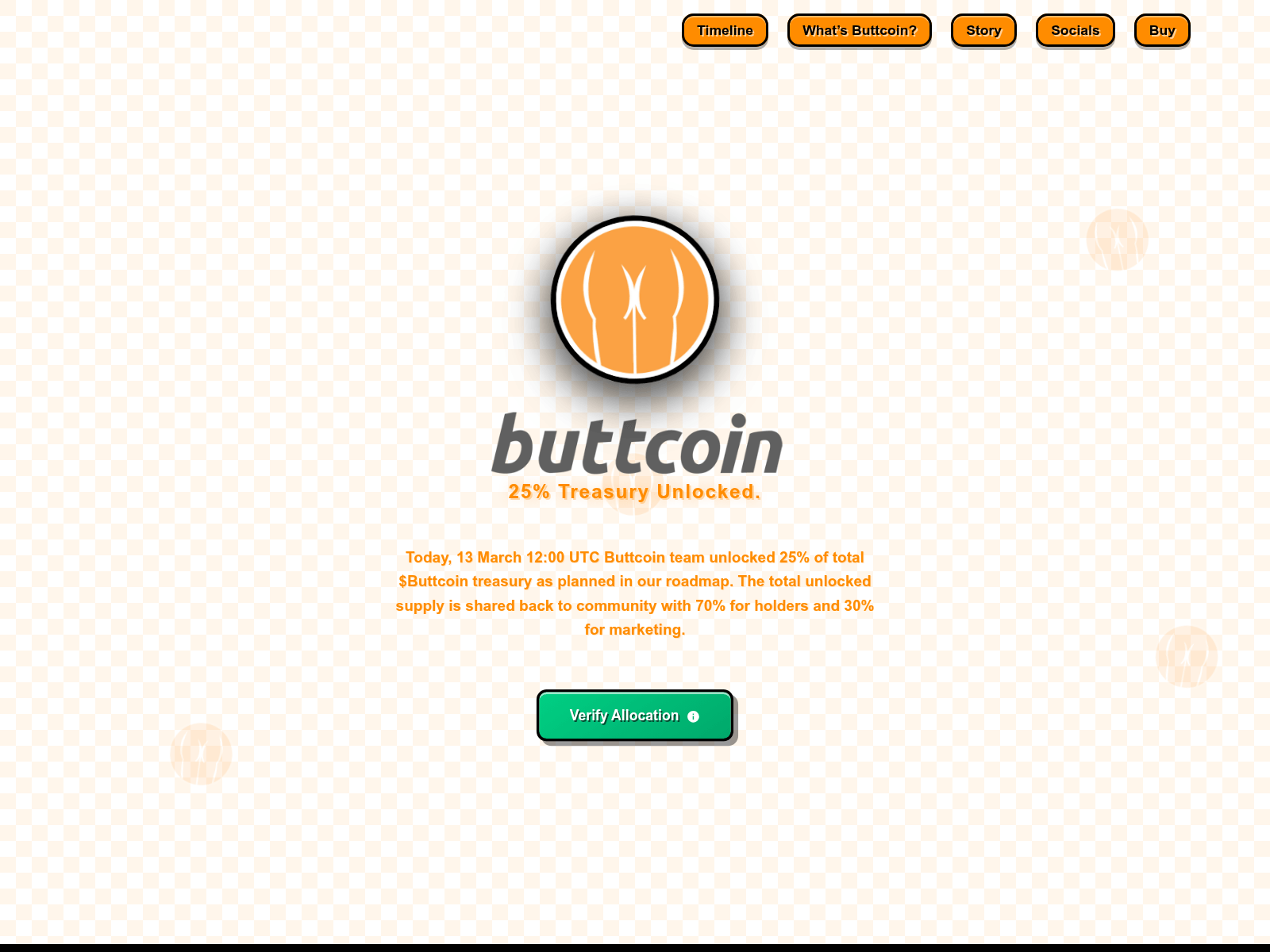 Screenshot of treasury-buttcoin.com