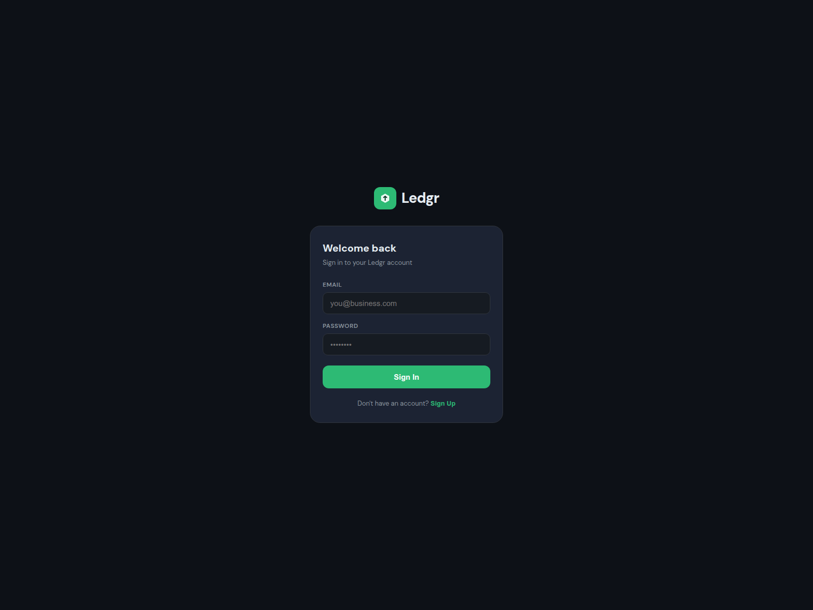 Screenshot of useledgrapp.com
