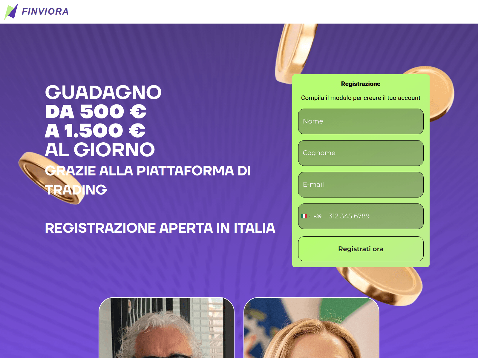 Screenshot of finviora.net