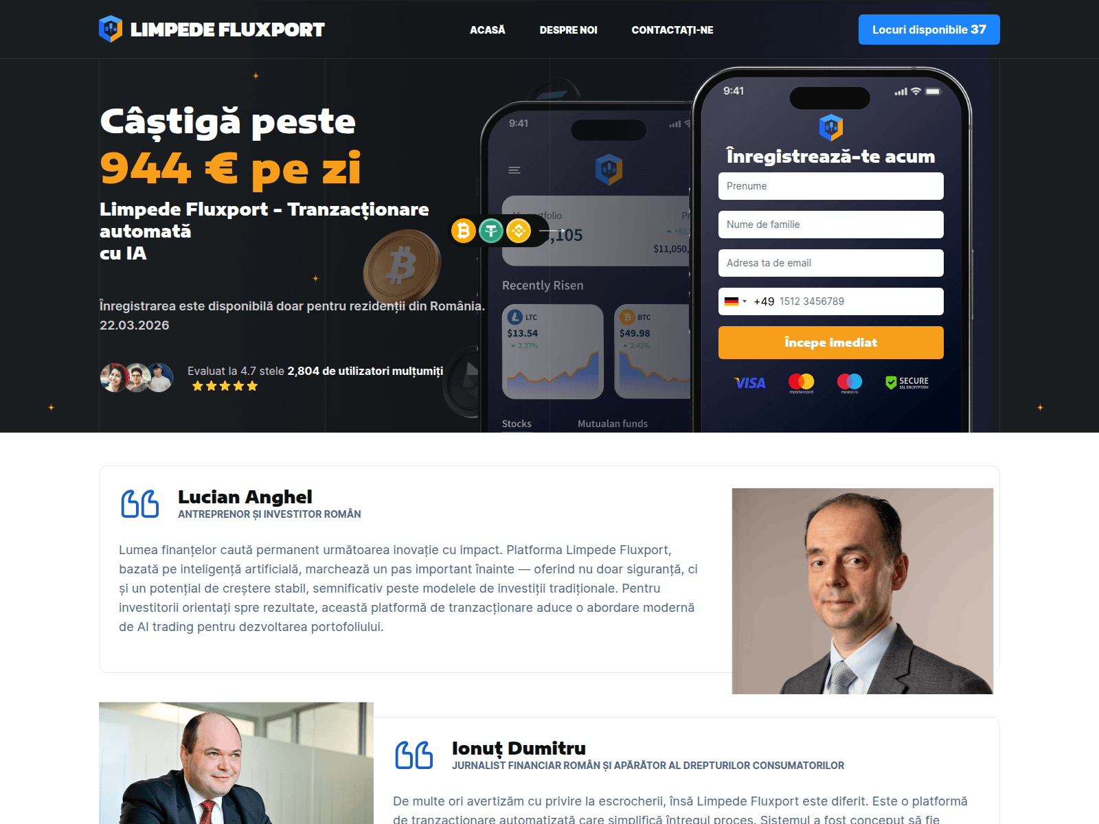 Screenshot of limpede-fluxport.com