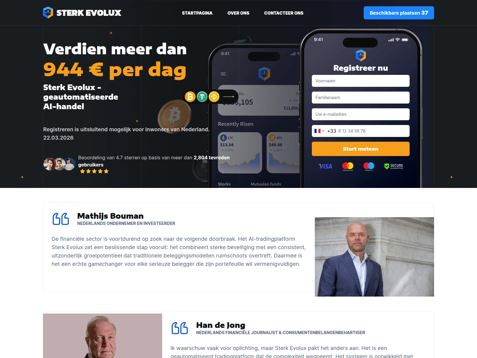 Screenshot of sterk-evolux.com