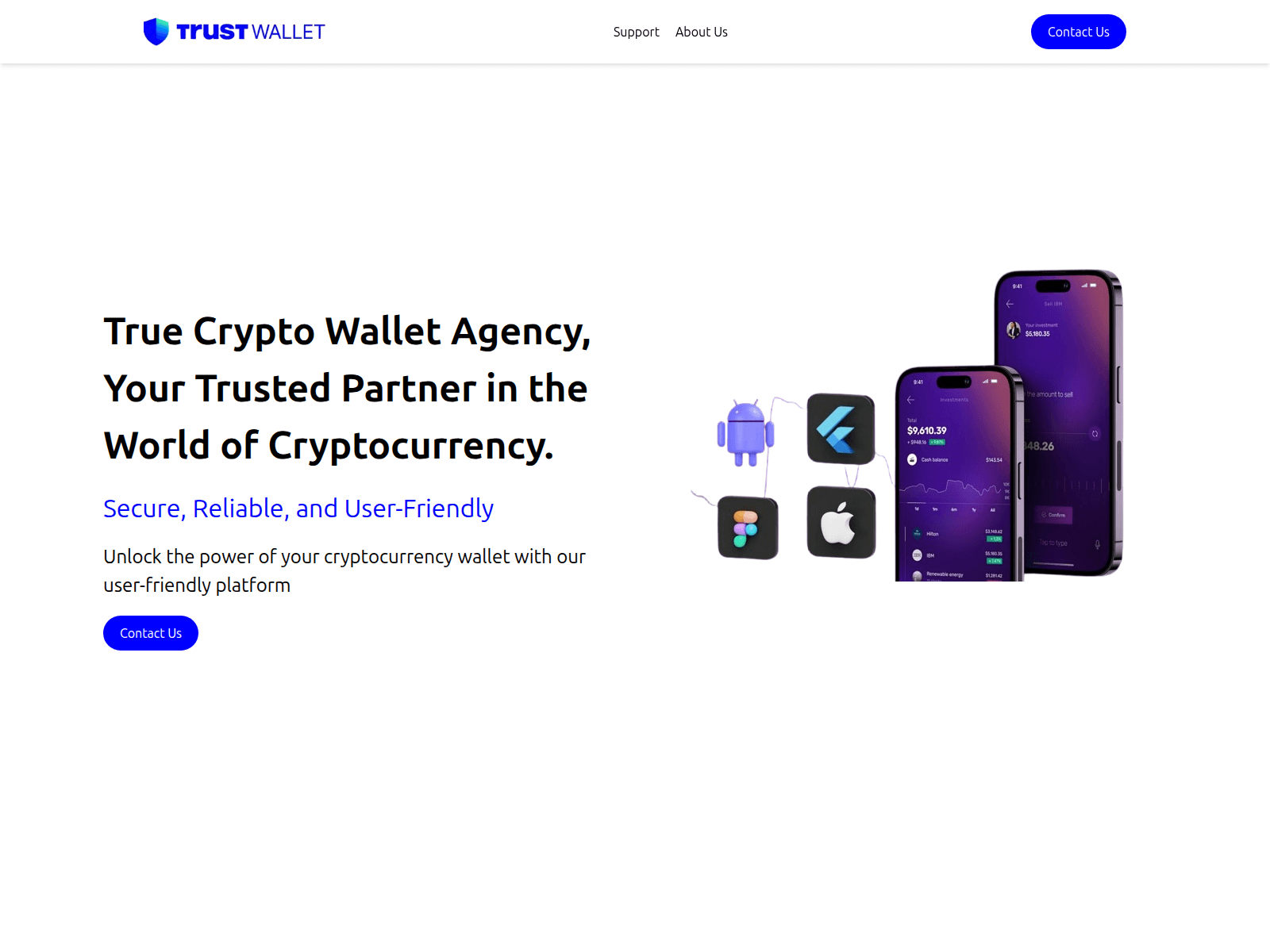 Screenshot of trustwalletagency.netlify.app
