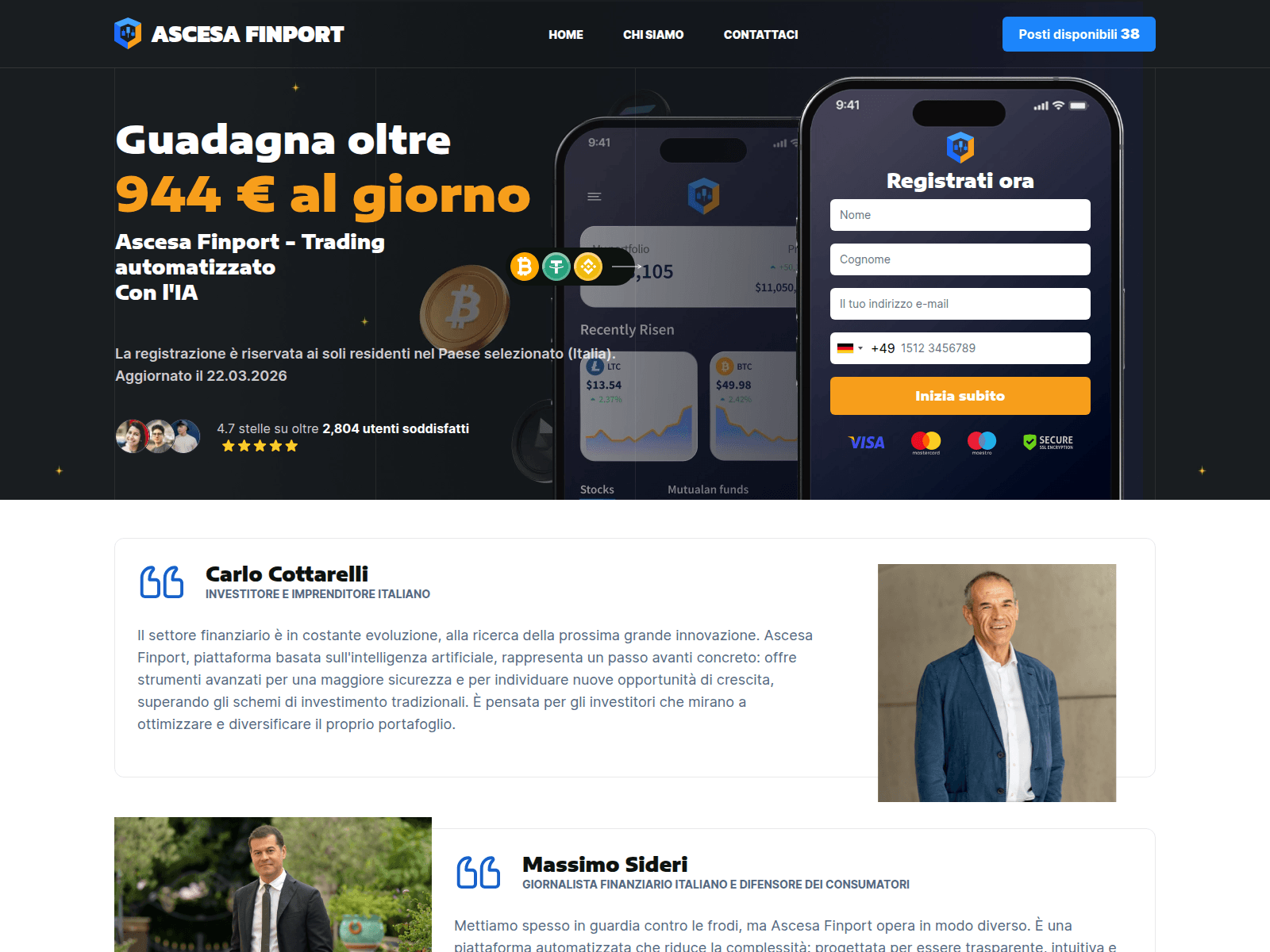 Screenshot of ascesa-finport.com