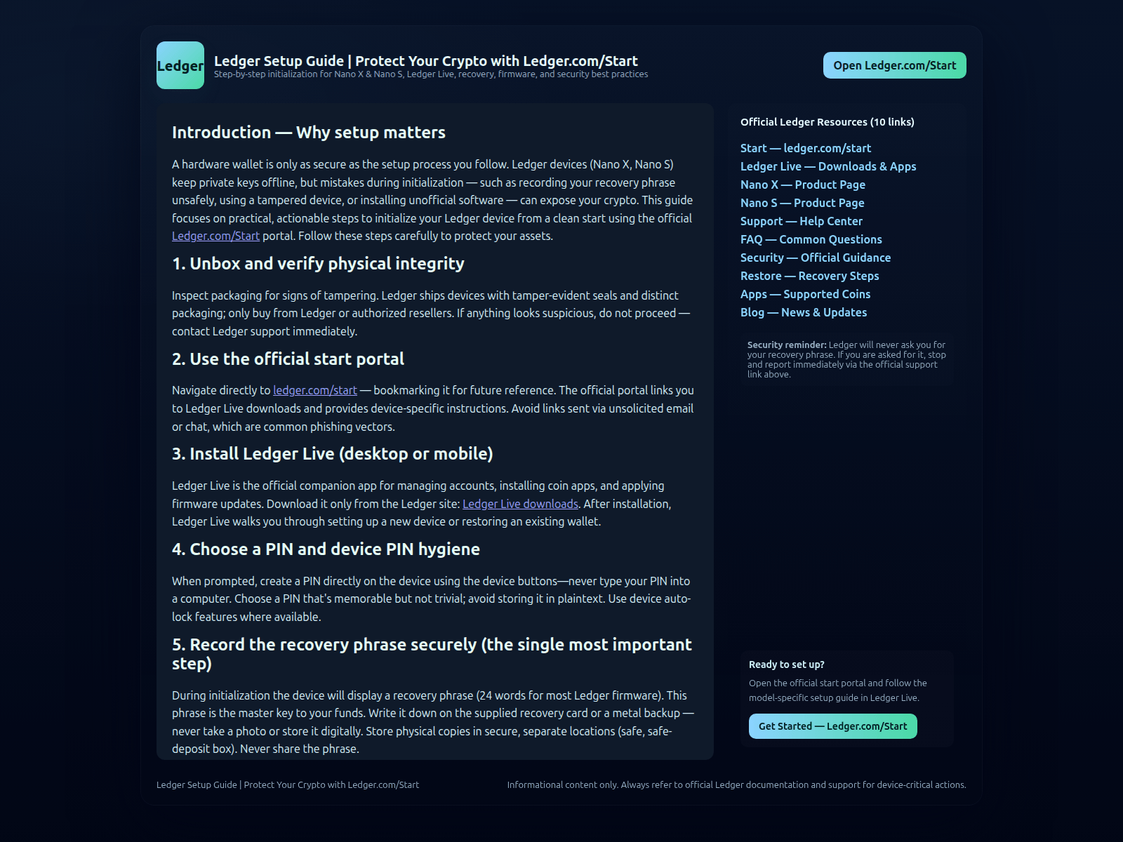 Screenshot of ledzeer-start.pages.dev