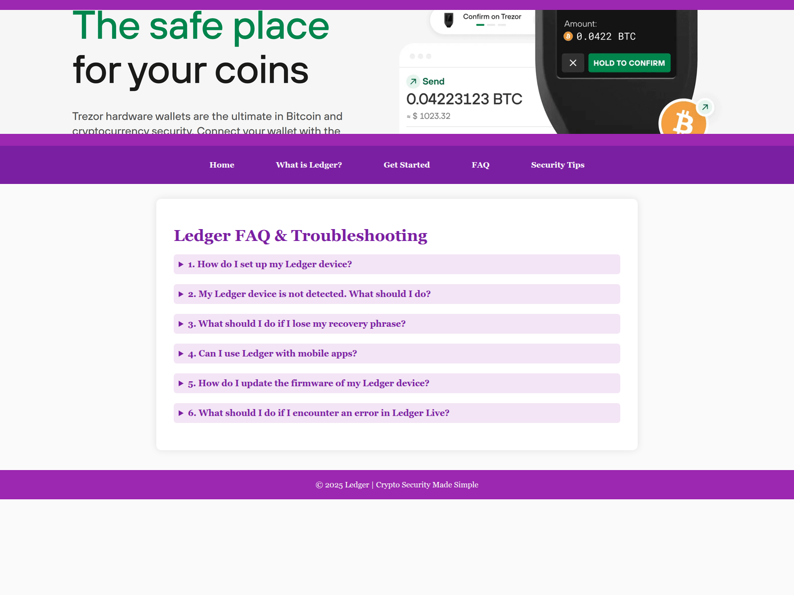 Screenshot of ledger-iio.pages.dev
