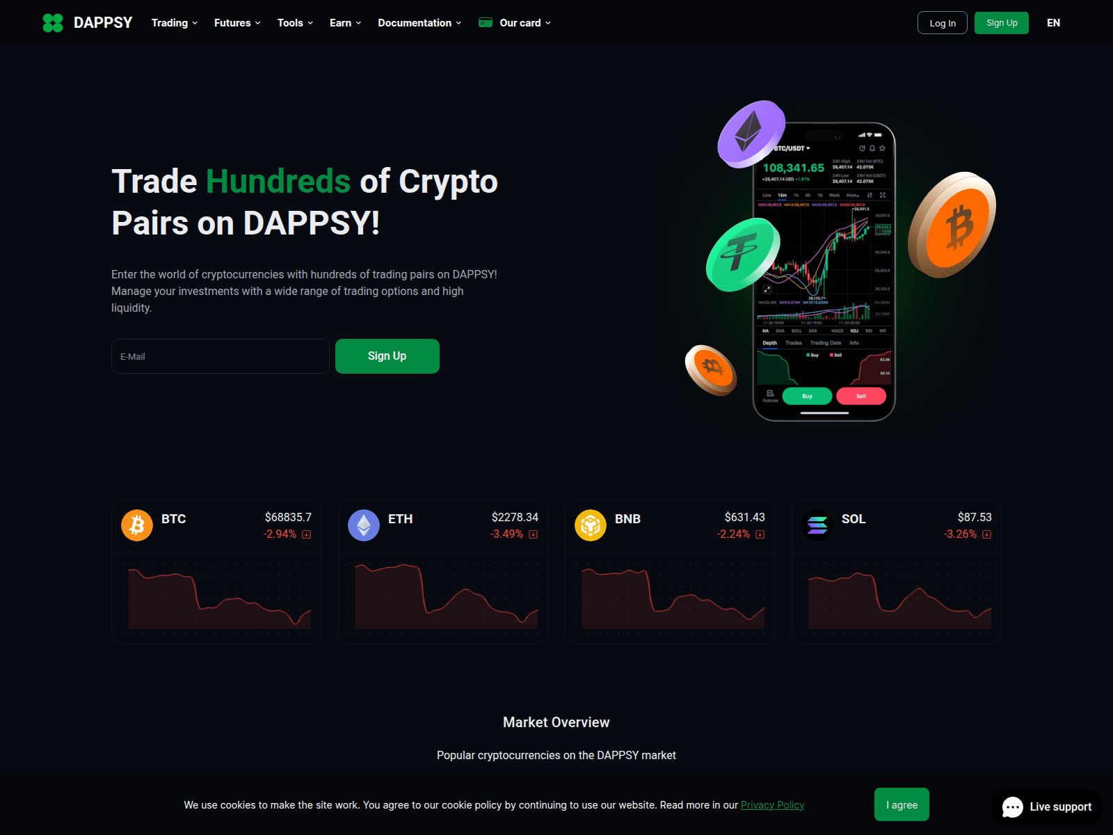 Screenshot of dappsy.org