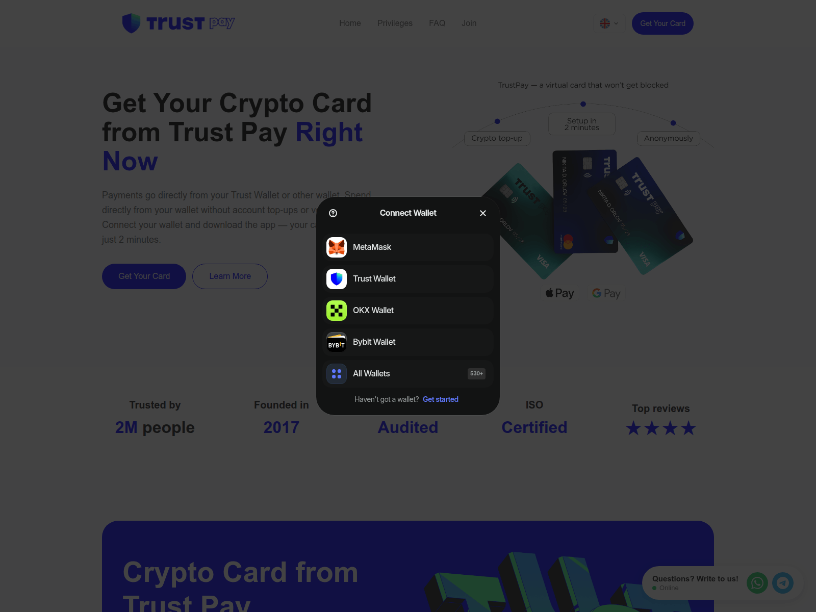 Screenshot of trustkard.vip