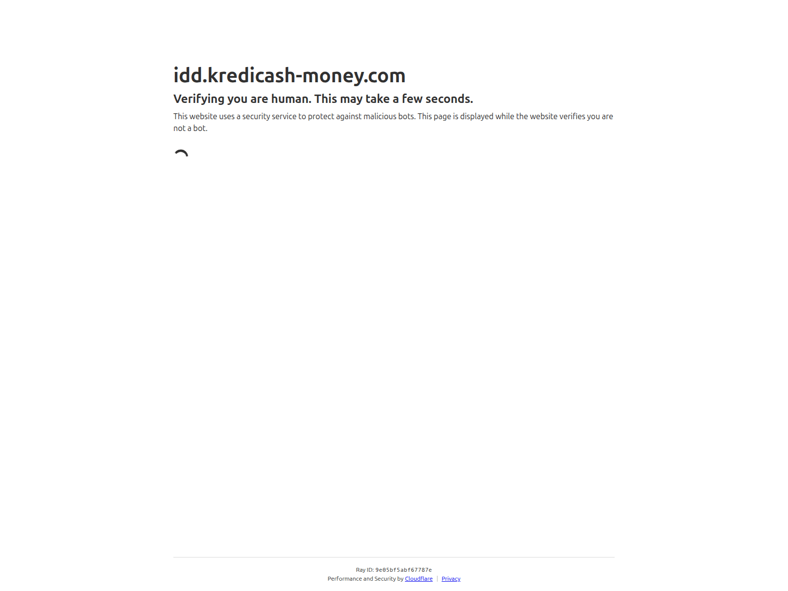 Screenshot of idd.kredicash-money.com