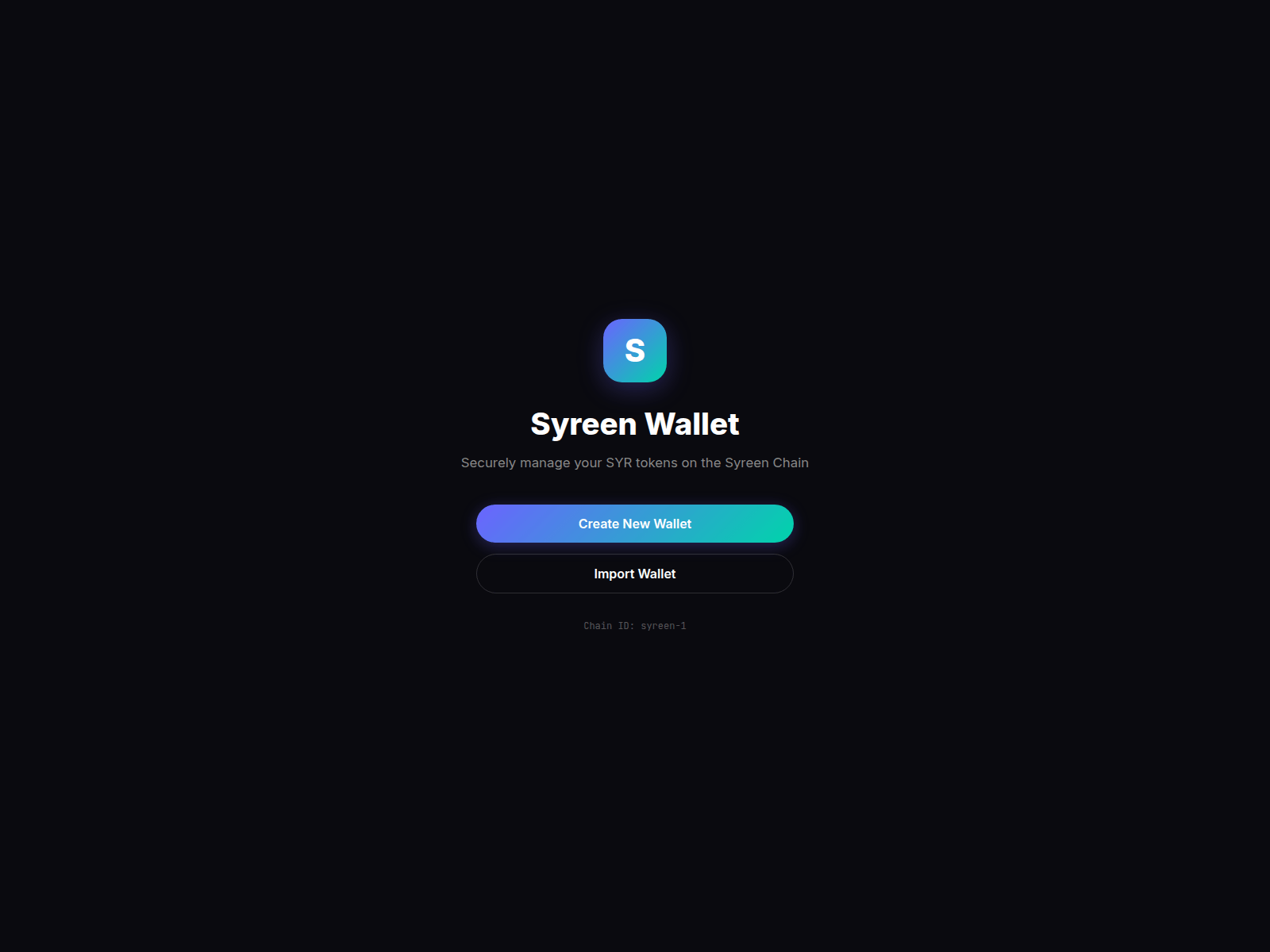 Screenshot of wallet.syreenlabs.com