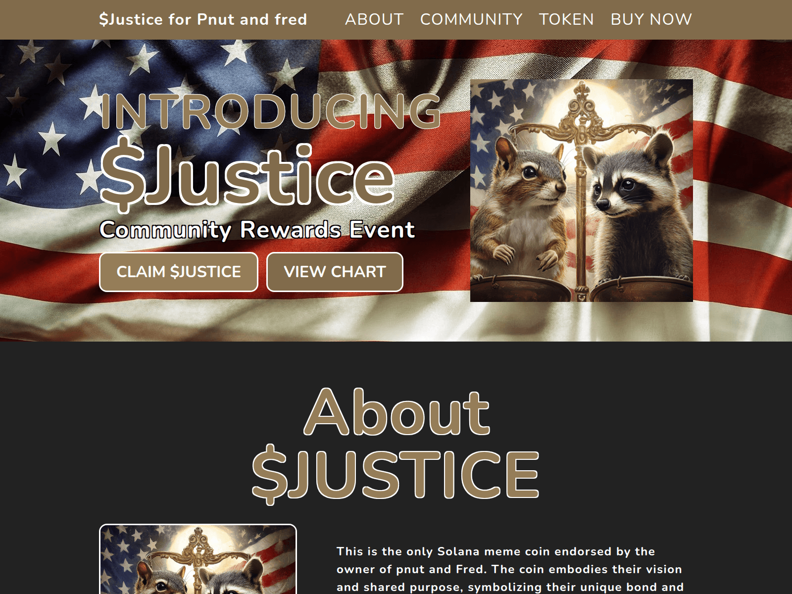Screenshot of justicecommunityrewards.pages.dev