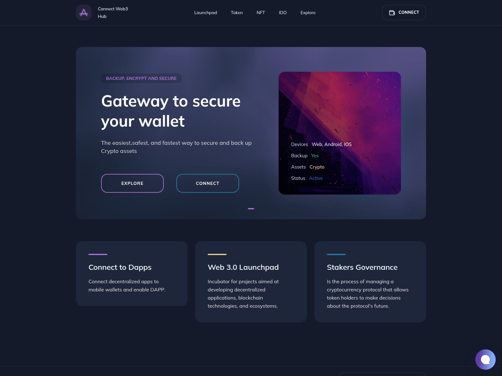 Screenshot of connectweb3verse.com