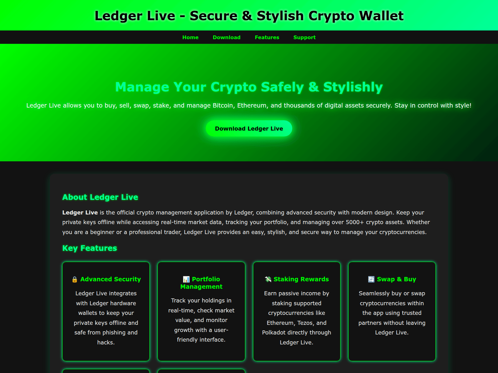 Screenshot of guide-live-ledgir.pages.dev