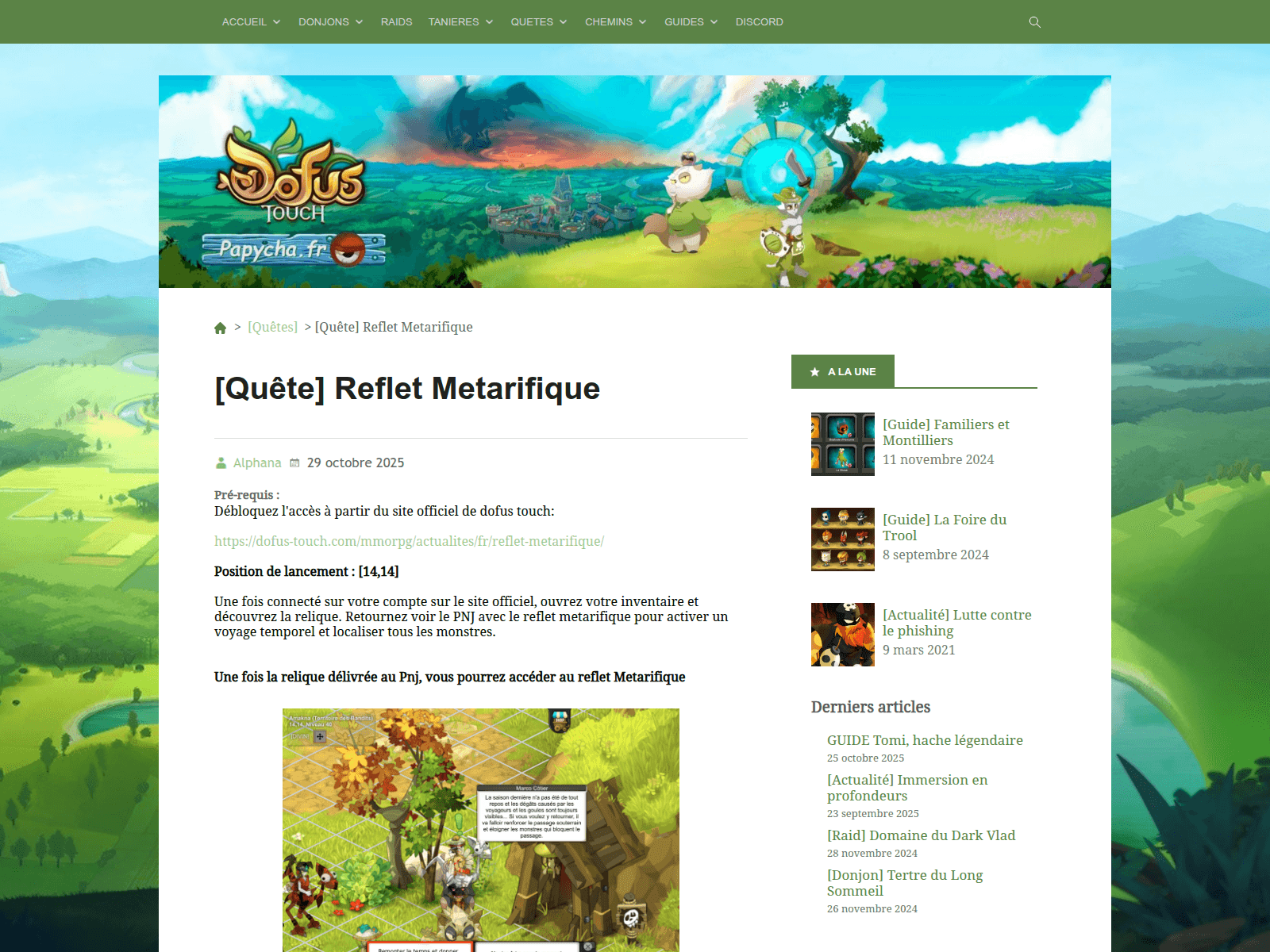 Screenshot of papycho.fr
