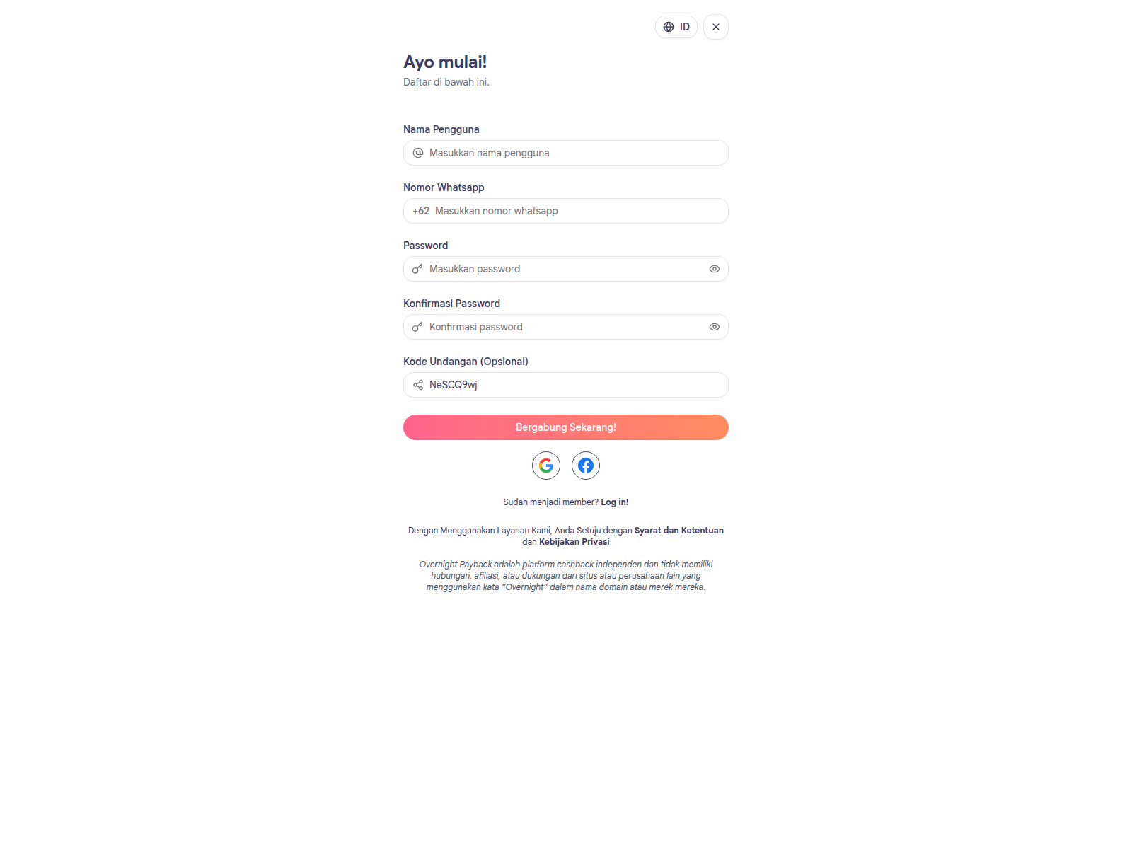 Screenshot of ovnpay.vip