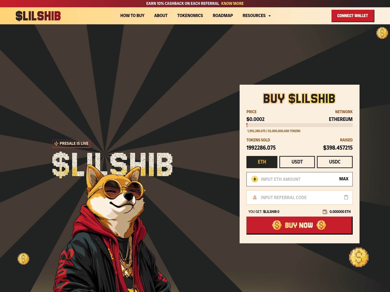 Screenshot of lilshiba.com