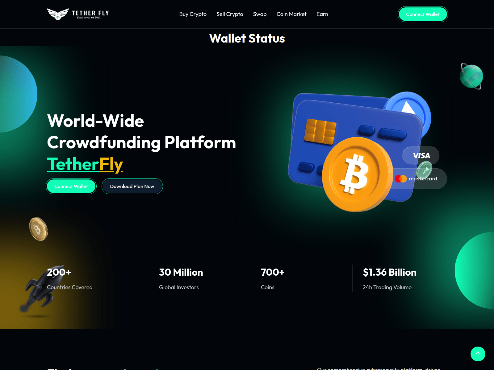 Screenshot of tetherfly.com