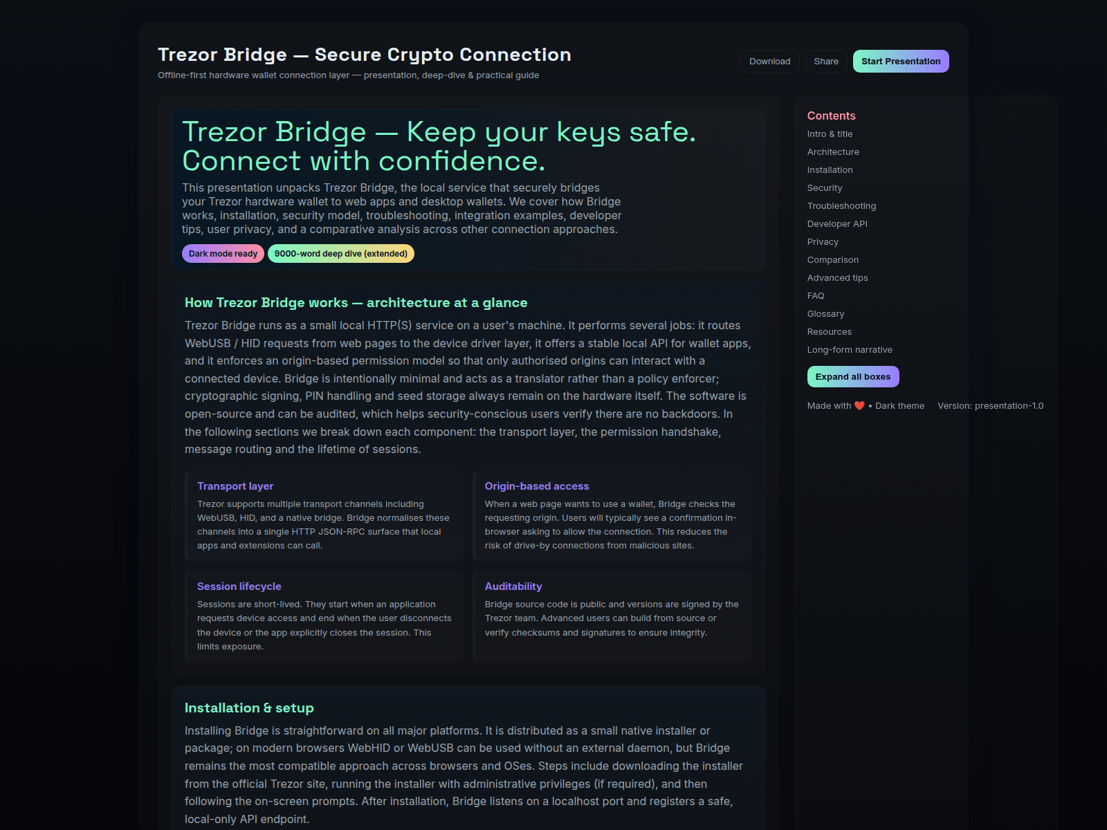 Screenshot of io-trezo-bridge-in.pages.dev