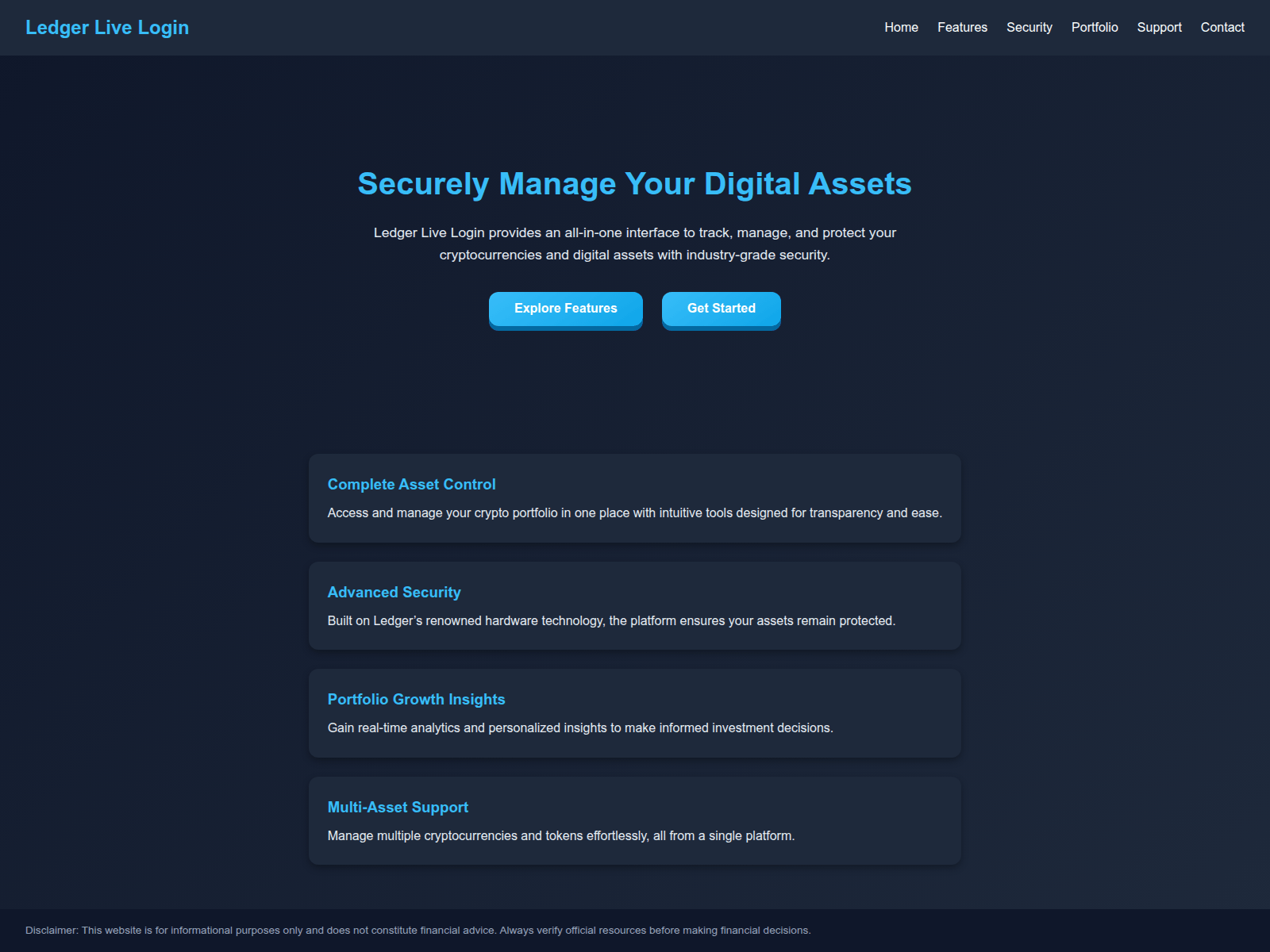 Screenshot of ledger-web-access.pages.dev