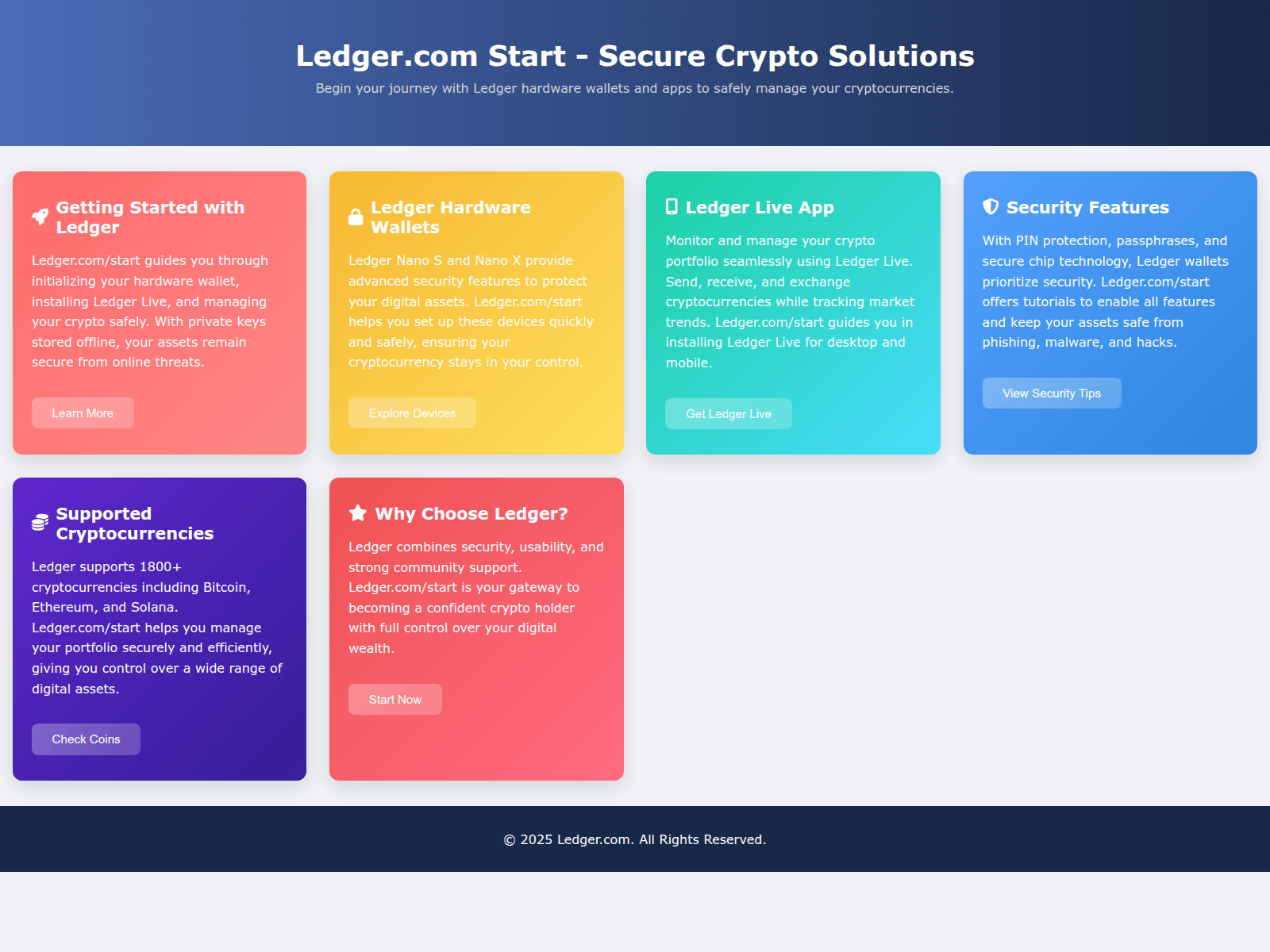 Screenshot of nano-ledger.pages.dev