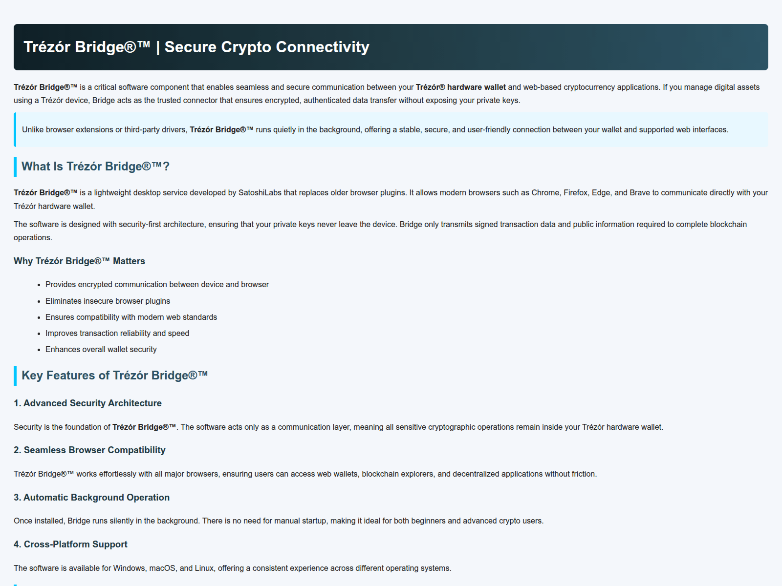 Screenshot of crypto-brize-trezor.pages.dev