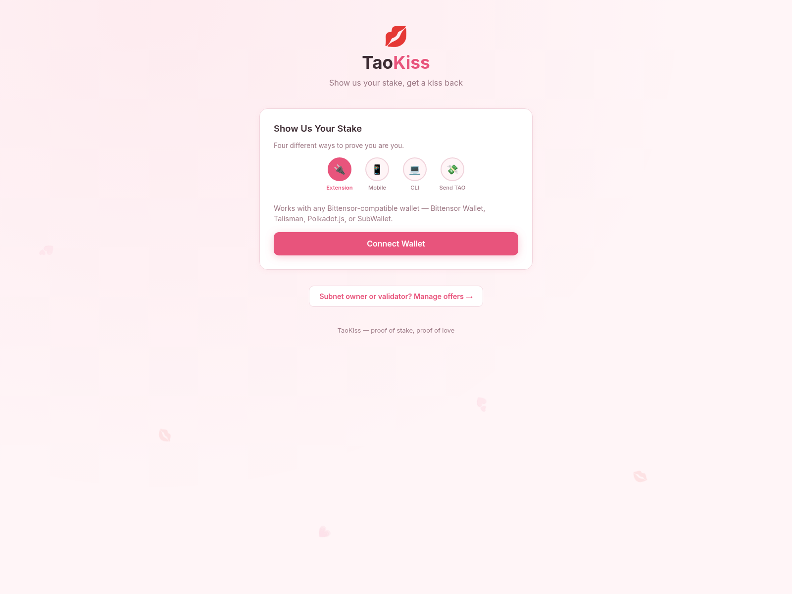 Screenshot of taokiss.com