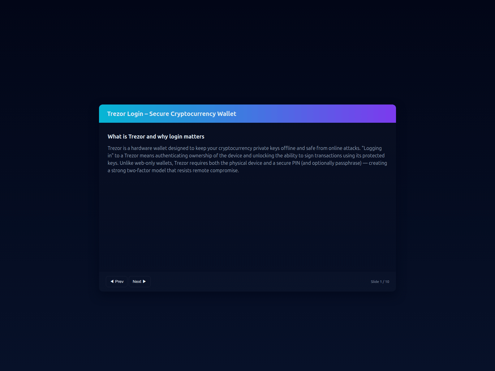 Screenshot of learn-start-trezurio.pages.dev