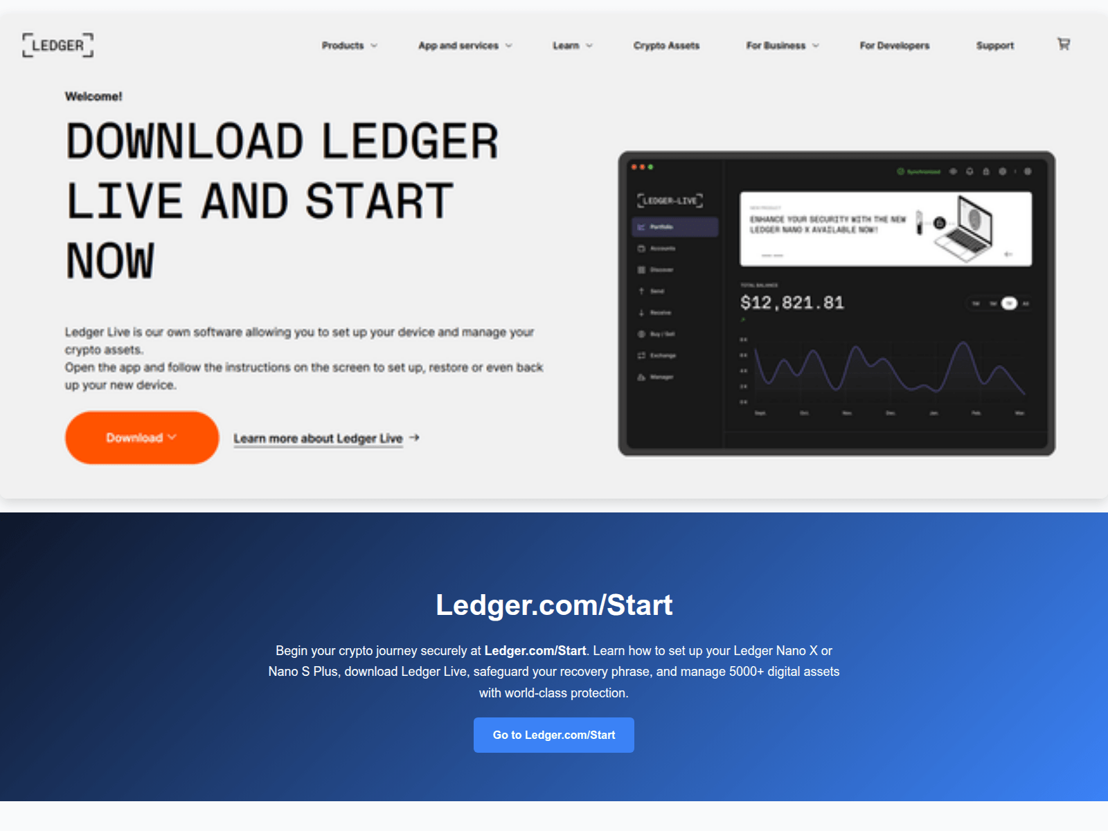 Screenshot of start-ledger-net.pages.dev