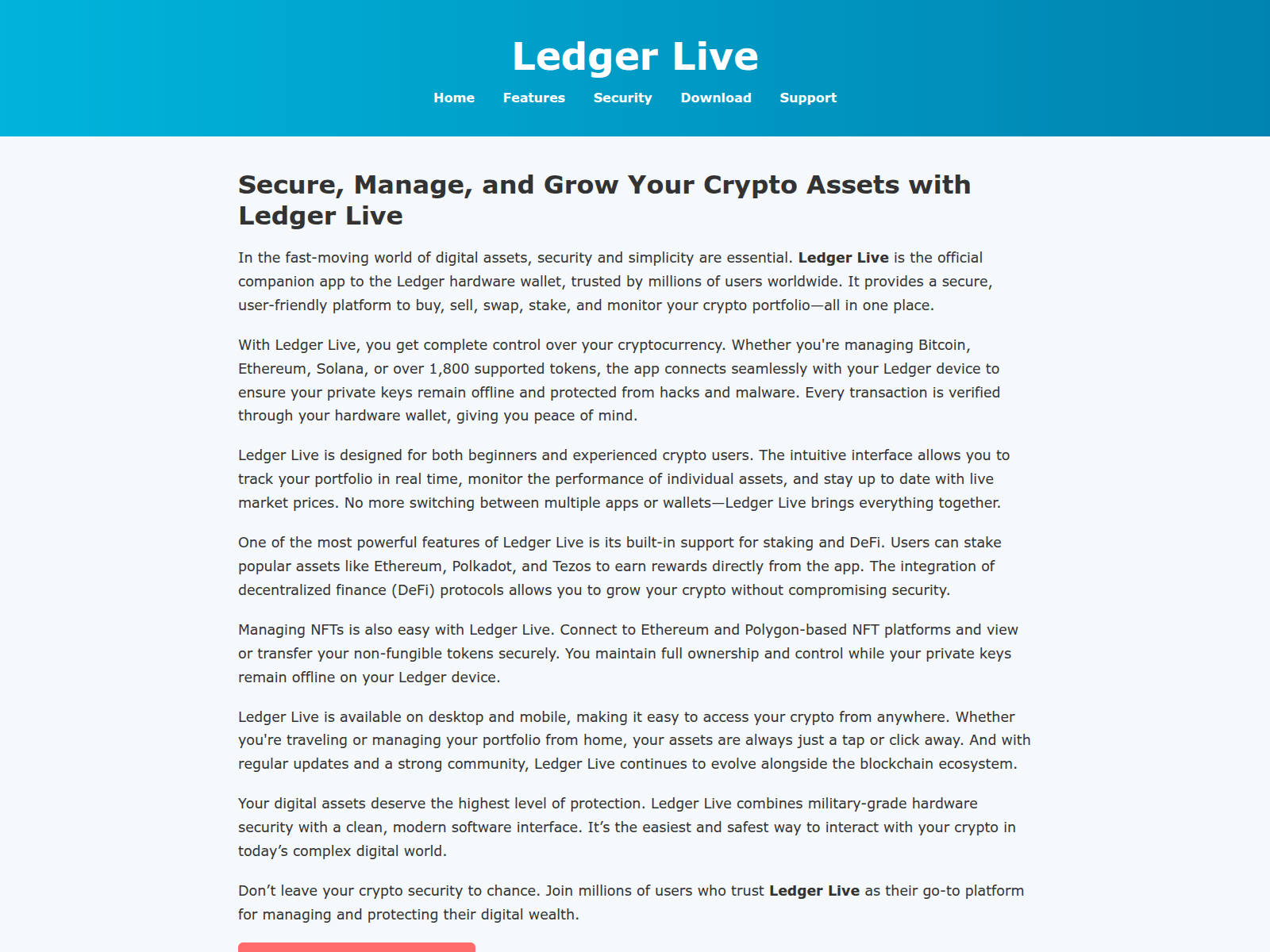 Screenshot of wallet-ledger-live-io.pages.dev