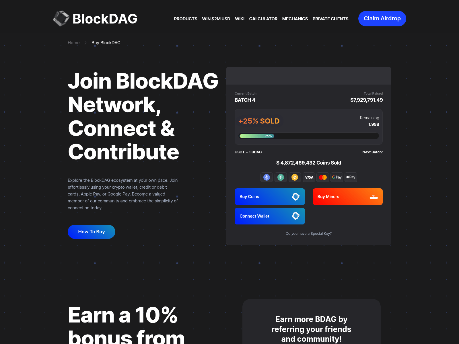 Screenshot of blockdag-networks.pages.dev