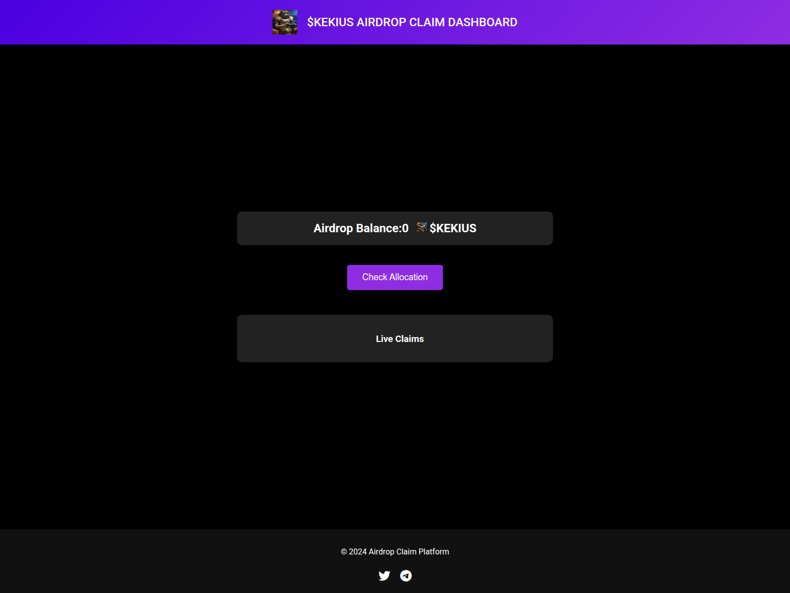 Screenshot of claimkekius.pages.dev