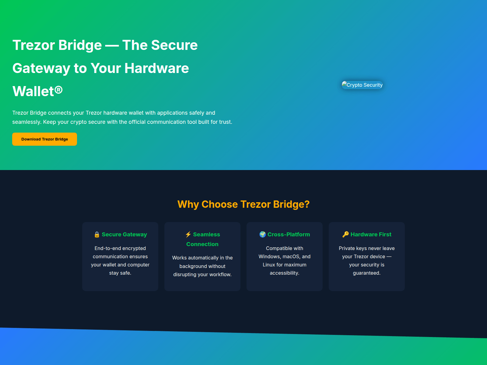 Screenshot of web-bridge-trezar.pages.dev