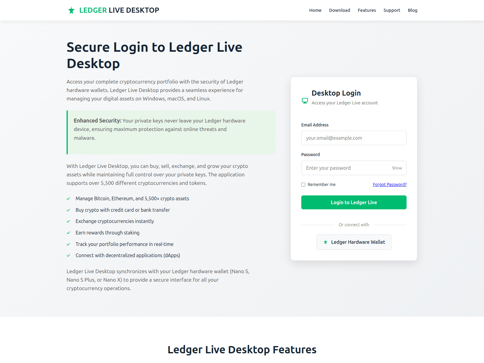 Screenshot of desktop-ldgerlive-web.pages.dev