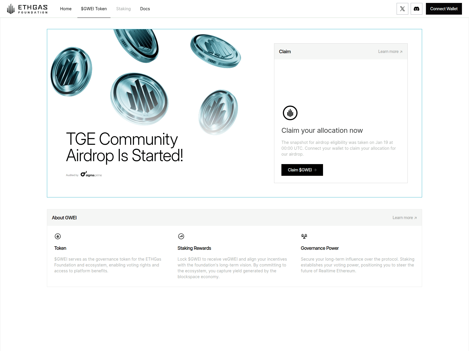 Screenshot of ethgasfourdation.net