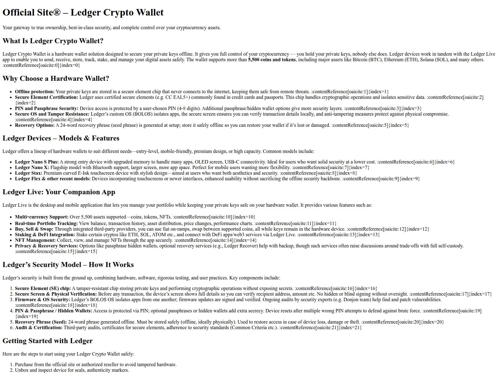 Screenshot of know-ledger-wallet.pages.dev