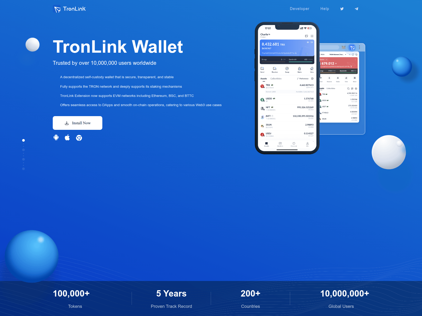 Screenshot of tronlinkai.com