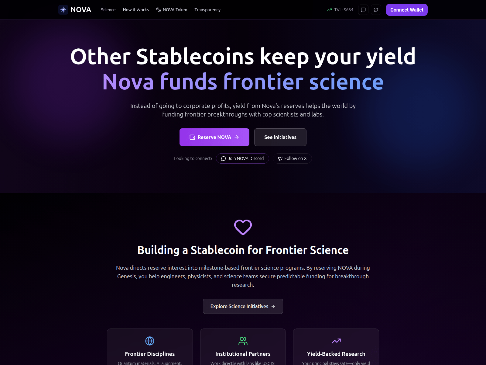 Screenshot of novaforgood.xyz