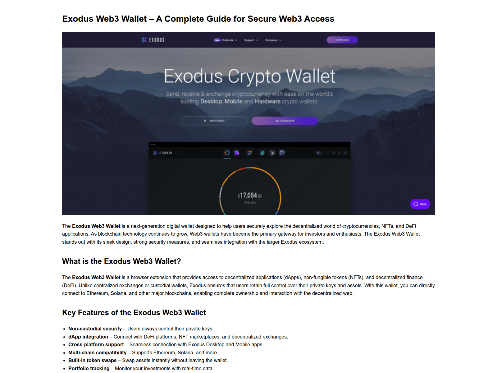 Screenshot of exxodas-web3.pages.dev