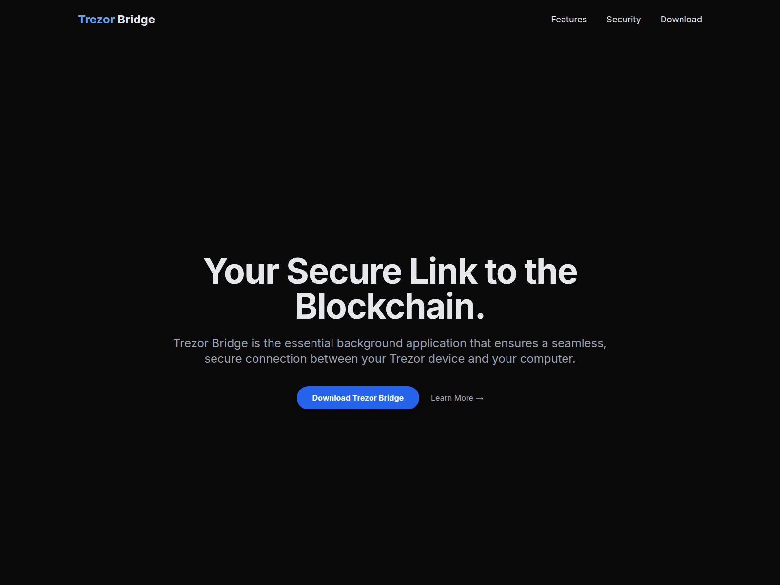 Screenshot of trezrr-bridge-app.pages.dev