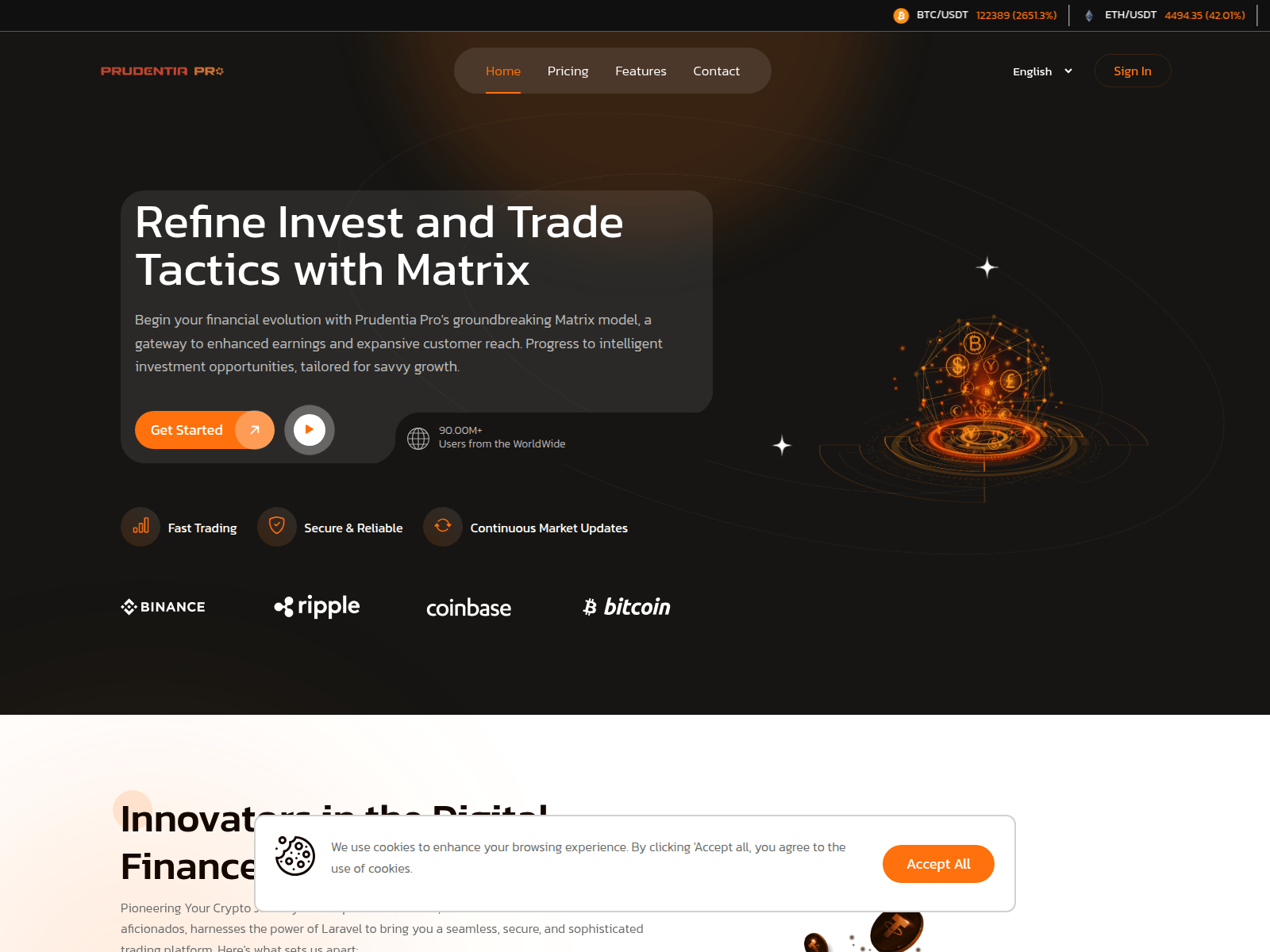 Screenshot of prudentia.pro