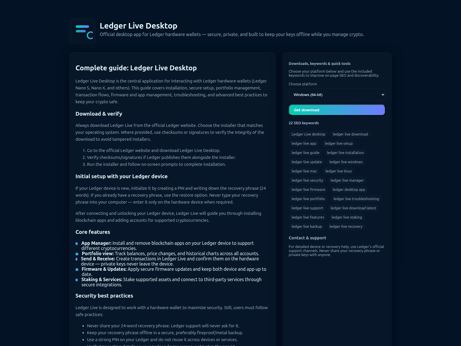 Screenshot of leder-live-seo.pages.dev