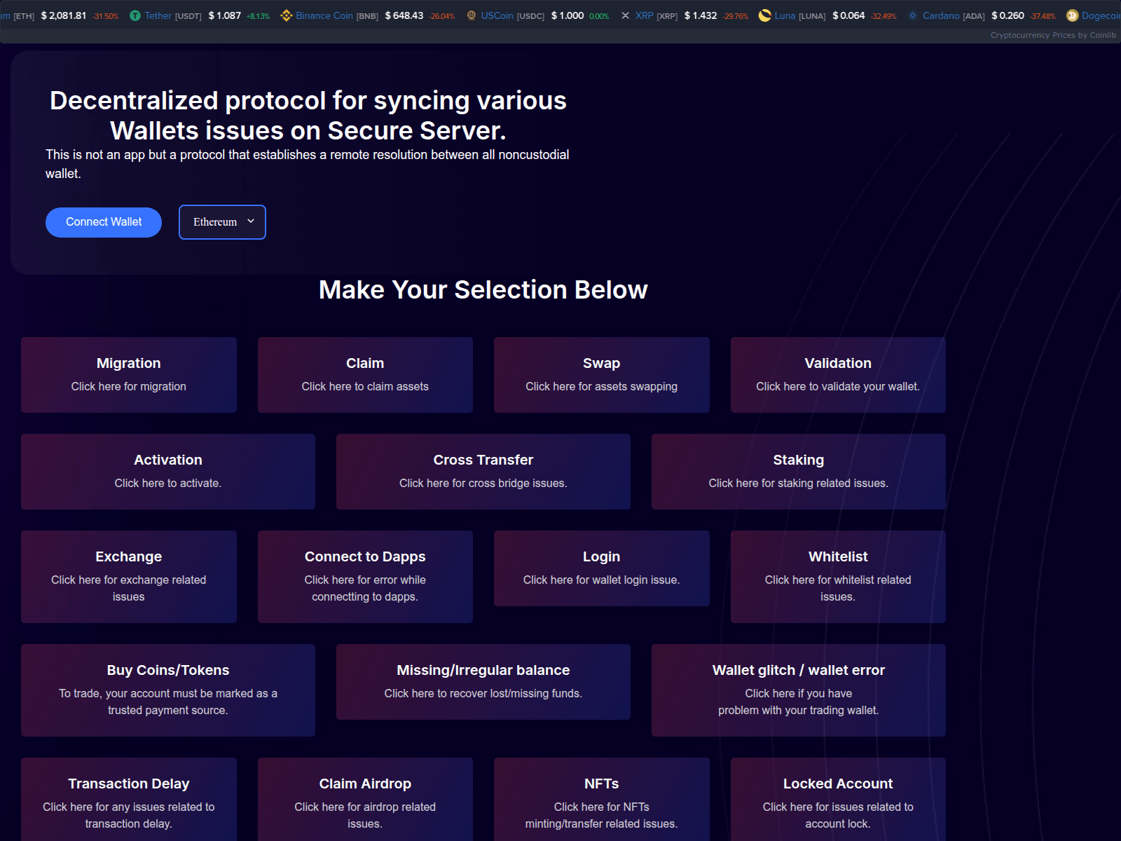 Screenshot of asseveration.pages.dev