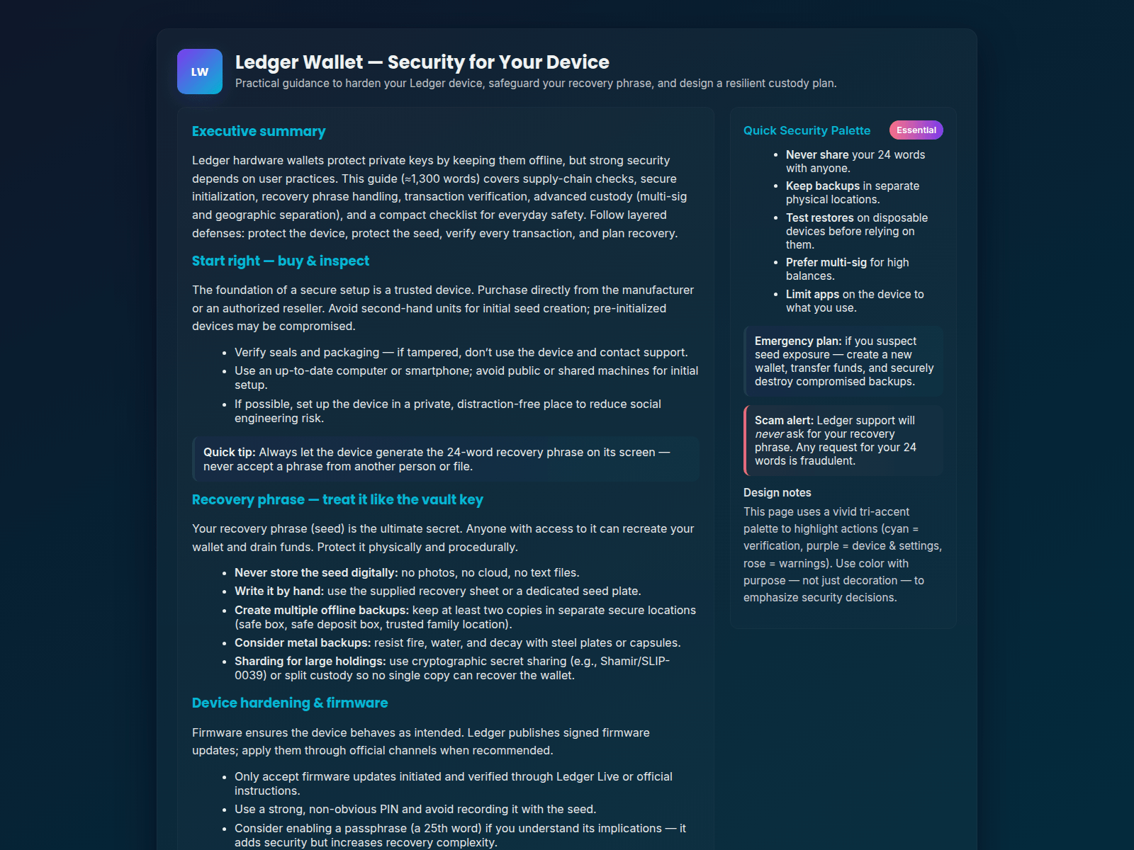 Screenshot of ladger-wallet-welcome.pages.dev