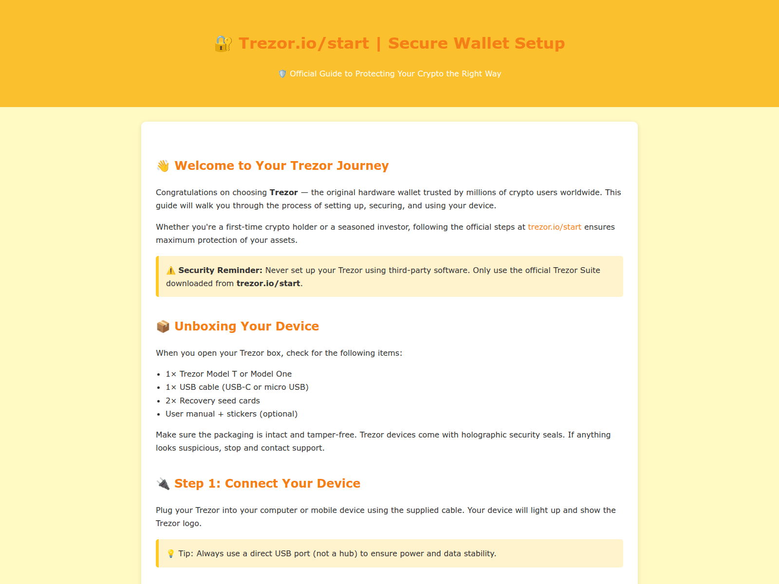 Screenshot of trezer-io-faq.pages.dev