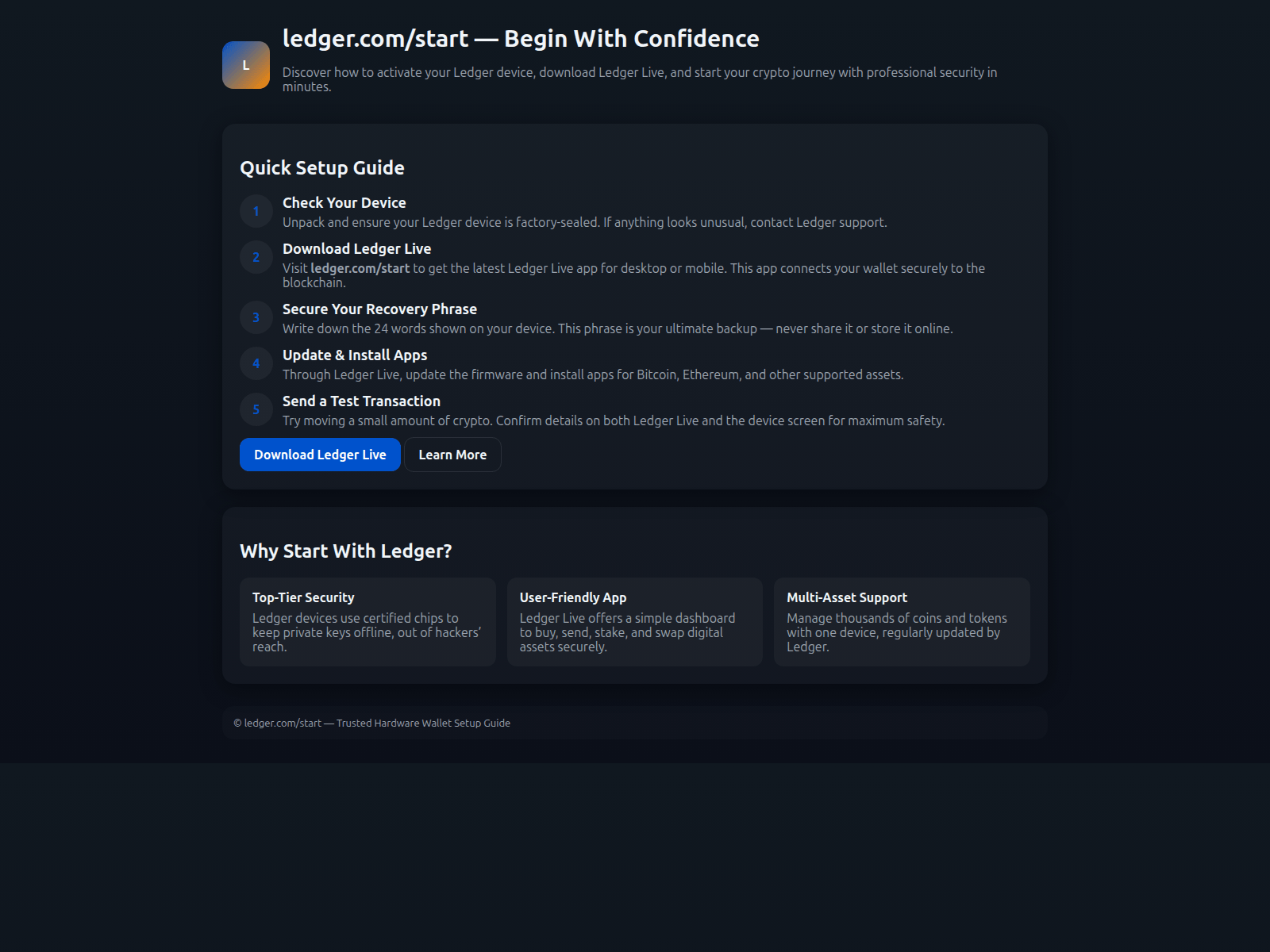 Screenshot of strt-ledzr.pages.dev