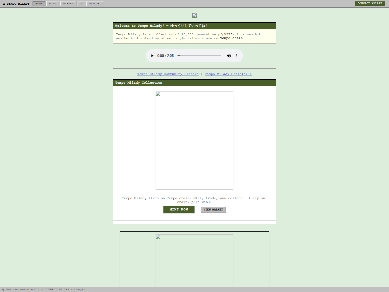 Screenshot of tempomilady.xyz